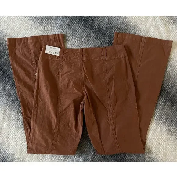 Pacsun Brown Low Rise Britney Flare Cargo Pant Size 25 | 2 NWT Punk Utility - Picture 8 of 14
